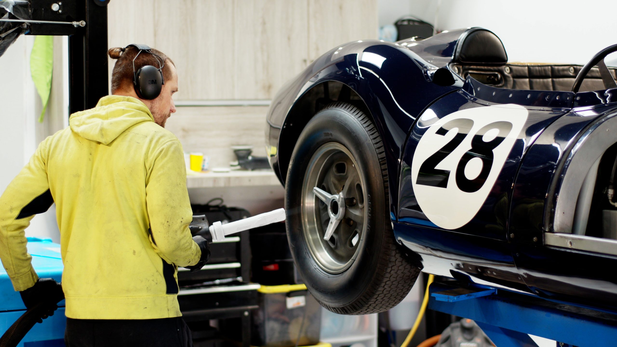 Dry Ice Cleaning Lister Race car by I Am Detailing