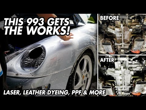 ULTIMATE Porsche 993 Full Detail: Laser Cleaning, Dry Ice, PPF, & MORE