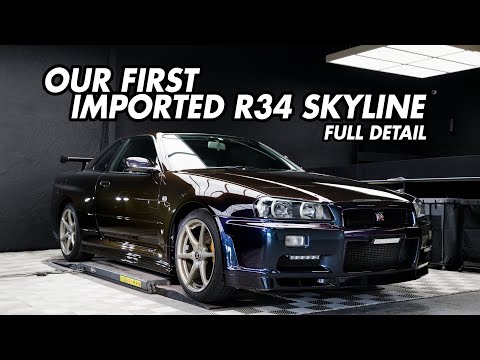 Imported Dream R34 GTR: Laser Cleaning, Dry Ice, & Paint Correction