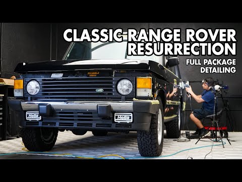 Spectacular Revival: Classic Range Rover LWB Full Package Detailing – Dry ice & Laser Cleaning +++
