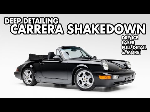 Porsche 964 Cabriolet Brought to Life: Dry Ice Clean, Paint Correction & Interior Detailing!